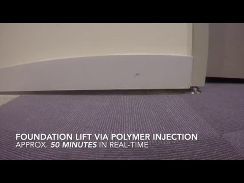 Polymer Injection Foundation Repair at Christ Church Cathedral, Houston TX (No Audio)