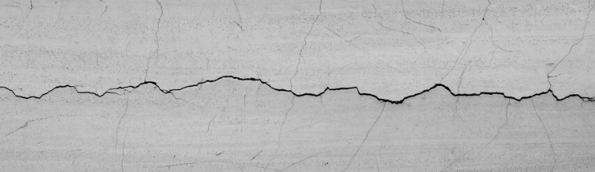 hairline cracks in concrete slab